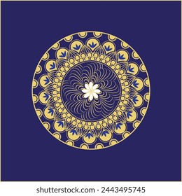This is simple and vector Mandala background and it is editable.