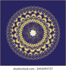 This is simple and vector Mandala background and it is editable.