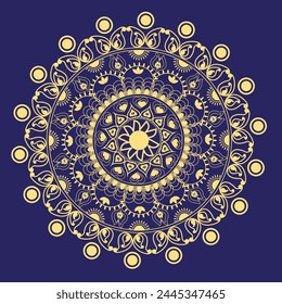 This is simple and vector mandala background and it is editable.
