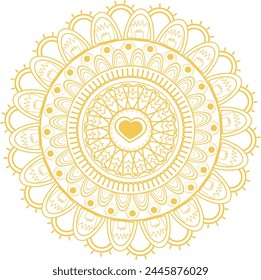 This is simple and vector Mandala background and it is editable.