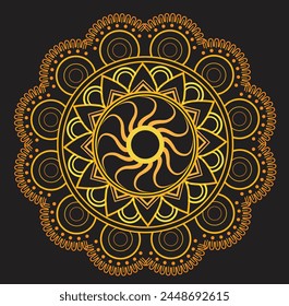 This is simple and vector Mandala Background and it is editable.