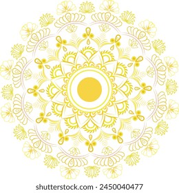 This is simple and vector Mandala Background and it is editable.