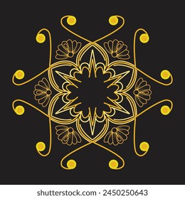 This is simple and vector mandala background and it is editable. 