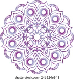 This is simple and vector mandala background and it is editable.