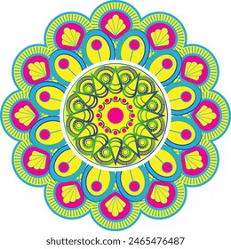 This is simple and vector mandala background and it is editable.