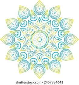 This is simple and vector mandala background and it is editable.