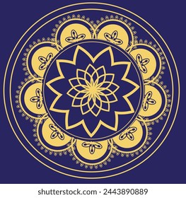 This is simple and vector Mandala design background and it is editable.