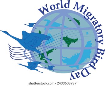 This is simple and vector World Migratory Bird Day background. It is editable.