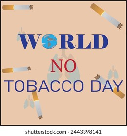 This is simple and vector World no Tobacco day background and it is editable. 