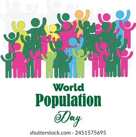 This is simple and vector World Population Day background and it is editable.