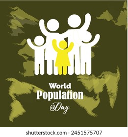 This is simple and vector World Population Day background and it is editable.