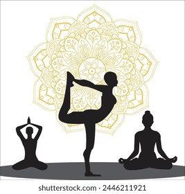 This is simple and vector Yoga Mandala Background and it is editable.