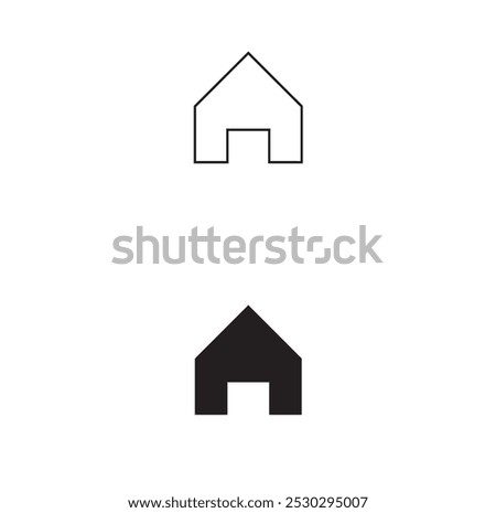 This simple yet versatile home icon is perfect for a variety of design projects. Whether you're creating a website, app interface, or infographic, this icon adds a touch of familiarity, functionality.