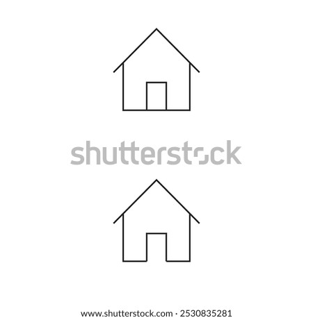 This simple yet versatile home icon is perfect for a variety of design projects. Whether you're creating a website, app interface, or infographic, this icon adds a touch of familiarity, functionality.