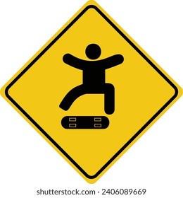 this is a skate park traffic sign