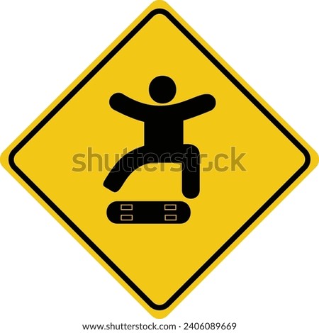 this is a skate park traffic sign