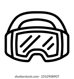 This Ski goggles icon is suitable for winter sport, sport, winter holiday, etc.