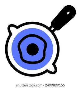This Skillet icon is suitable for kitchen appliance, kitchen, cookware, etc.