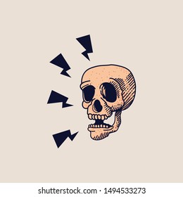 this skull is for design for clothing