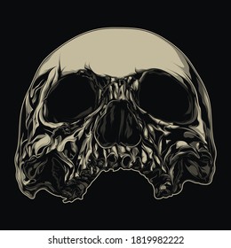 This skull element are perfect for using on shirt design, poster and other creative applications