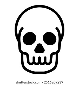 Este icono de calavera es adecuado para el evento de Halloween.