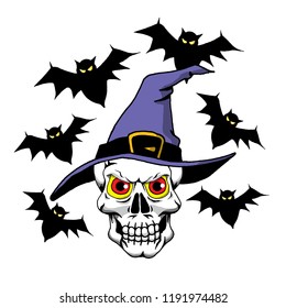 This Skull Likes Hanging Around With All His Bat Buddies