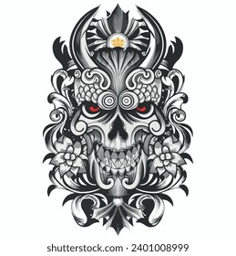 This is a skull Victor for design