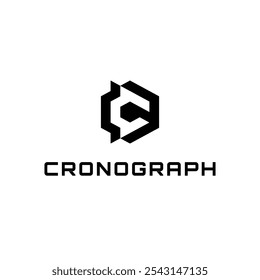 Este elegante logotipo presenta un diseño geométrico estilizado que se asemeja a un cubo tridimensional con una letra "C" visible en el espacio negativo