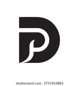 Este é um design de logotipo P abstrato moderno e elegante em preto e branco. Ideal para projetos de marca e design, essa ilustração vetorial é totalmente escalável e editável. Perfeito para identidade corporativa, design da Web e materiais de impressão.