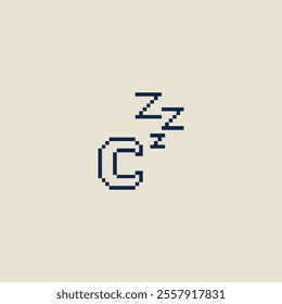 this is sleep icon in pixel art, this item good for presentations,stickers, icons, t shirt design,game asset,logo and your project