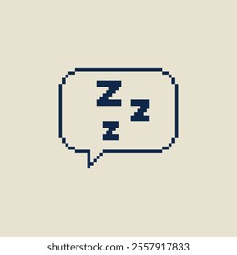 this is sleep icon in pixel art, this item good for presentations,stickers, icons, t shirt design,game asset,logo and your project