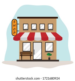 This is a small shop. Marketing concept, Small and Medium Enterprise (SME) concept.