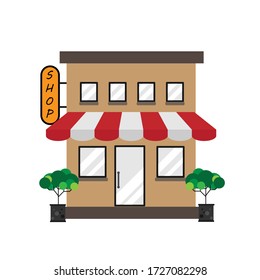 This is a small shop. Marketing concept, Small and Medium Enterprise (SME) concept.