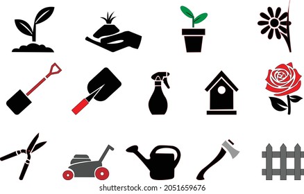 This is a smart icon pack which is designed for gardening. i think this is more beautiful with black and red
