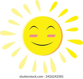 Dies ist ein Lächeln Sonne Symbol