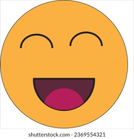 This is  smile  vector emoji and its editable .