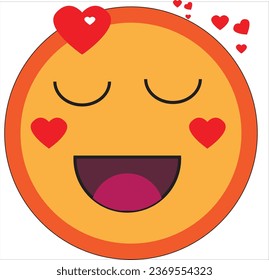 This is  smile  vector emoji and its editable .