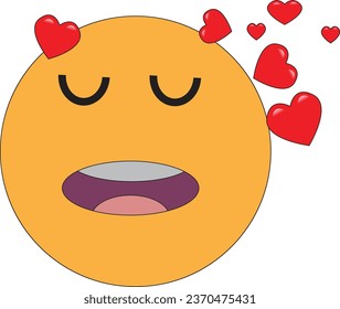 This is  smile  vector emoji. It is editable . 