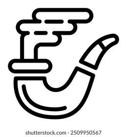 This Smoke Pipe icon is suitable for Oktoberfest, Beer Festival, Traditional German event, etc.