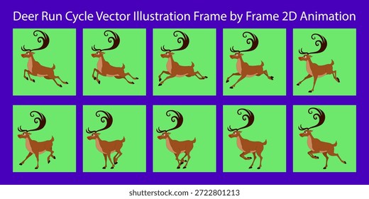 Este quadro suave por ilustração vetorial de ciclo de corrida de veado apresenta um mamífero animado loopable em movimento dinâmico, projetado para animação 2D, gráficos de movimento e infográficos, apresentando um personagem selvagem bonito, mas realista com galhadas expressivas, tons marrons, e um estilo silhueta limpo, isolado em um fundo cinza neutro ou branco para garantir versatilidade, tornando-o ideal para postagens criativas, projetos com temas naturais, visuais educativos, conceitos festivos, incluindo arte relacionada ao Natal, e projetos gráficos profissionais, enquanto o arquivo fonte editável permite fácil personalização para designers que trabalham em vetores animados, estudos de ciclo de passeio animal, referências de movimento de personagem, ou digital se espalha, combinando qualidade de desenho artístico com estética de arte vetorial moderna, equilíbrio abstrato e movimento suave adequado para histórias da vida selvagem, conceitos ambientais e conjuntos animados, onde o design de veado selvagem inspirado na fawn se sente amigável e envolvente, adaptável para fundos pretos ou cinza, e otimizado para saída de alta qualidade em plataformas digitais, garantindo que a arte funciona de forma eficaz como um elemento visual decorativo e um ativo de animação prática para a produção criativa, uso educacional e aplicações de design comercial.
