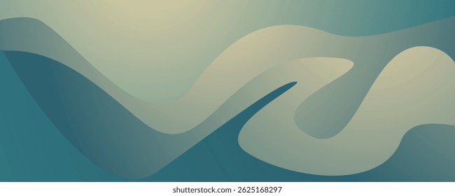This smooth layered abstract texture with teal gradients and soft highlights is perfect for modern branding, tech UI backgrounds, or print designs.
