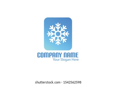 This is the snowflake logo. The logo is blue and white. logos prepared for winter. This logo can be used for companies, websites, brochures, and posters.