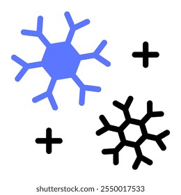 This Snowflakes icon is suitable for winter season, holiday, Christmas, etc.