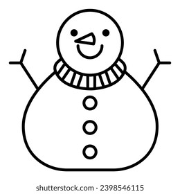 This Snowman icon is suitable for The Birth of Jesus or Christmas, Religion, Christian, etc.