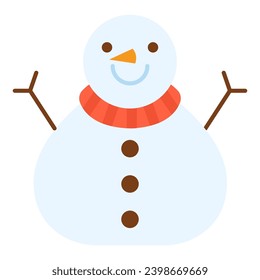 This Snowman icon is suitable for The Birth of Jesus or Christmas, Religion, Christian, etc.