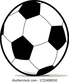 This is a soccer ball vector design