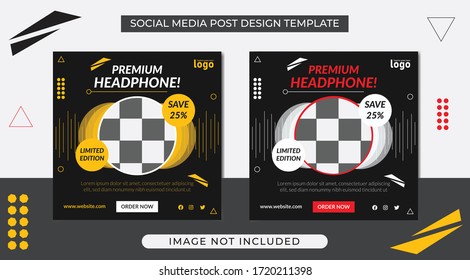 This is a Social Media Post template which can be used as promotion campaign for your accessories sale. 