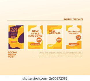 This social media template bundle is designed to increase the visibility of your promotions with modern and eye-catching designs.