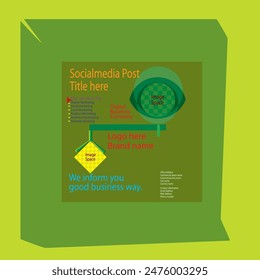 This socialmedia post can be used in all kinds of graphics, print, and web design.