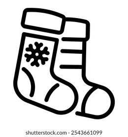 This Sock icon is suitable for Christmas the Birth of Jesus Christ.